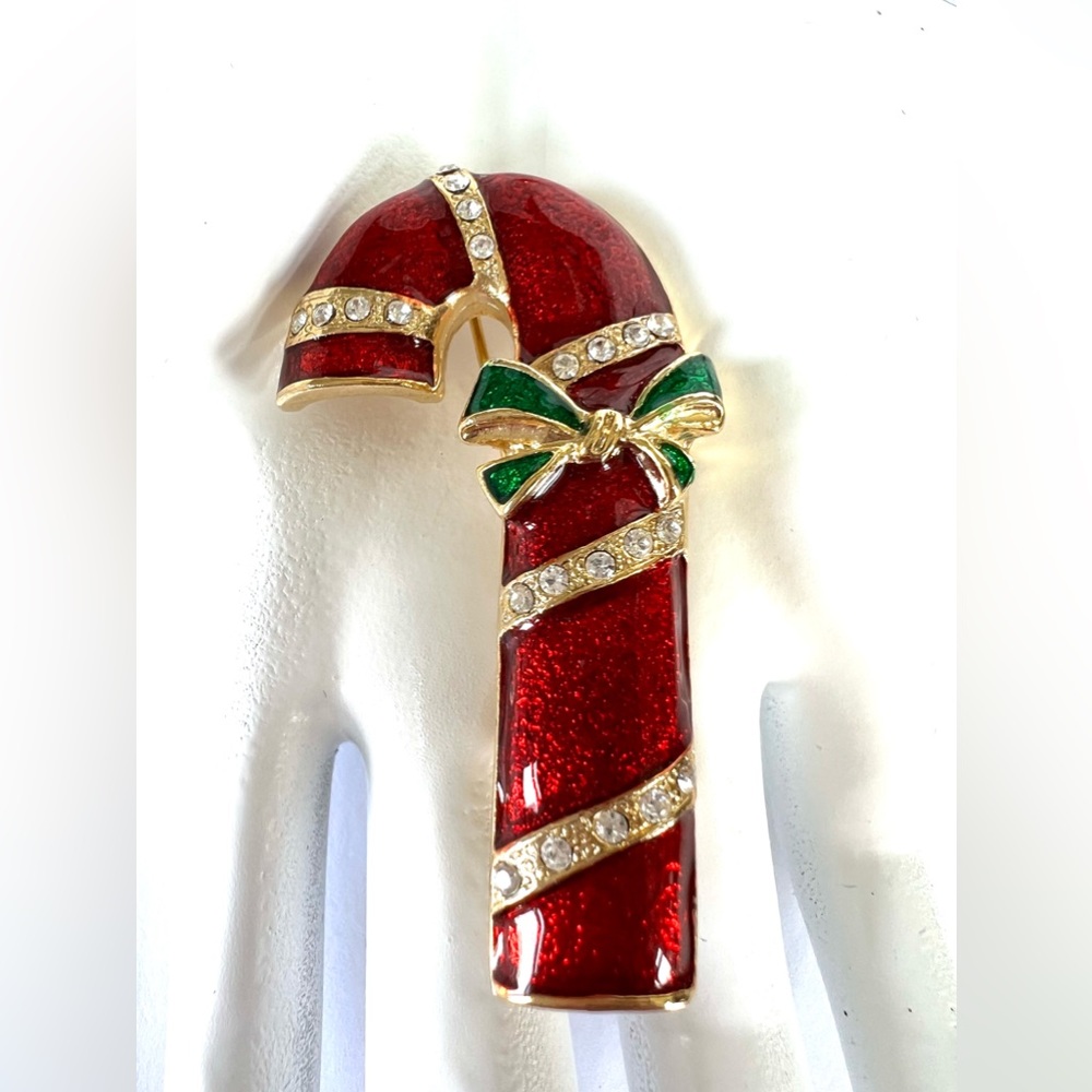 Candy Cane vintage Christmas pin